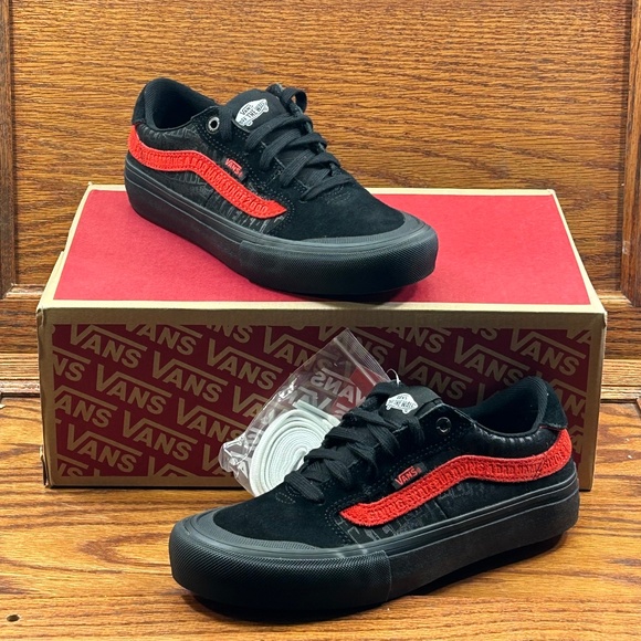 Vans Other - Vans Style 112‎ Pro Baker Black Red Shoes